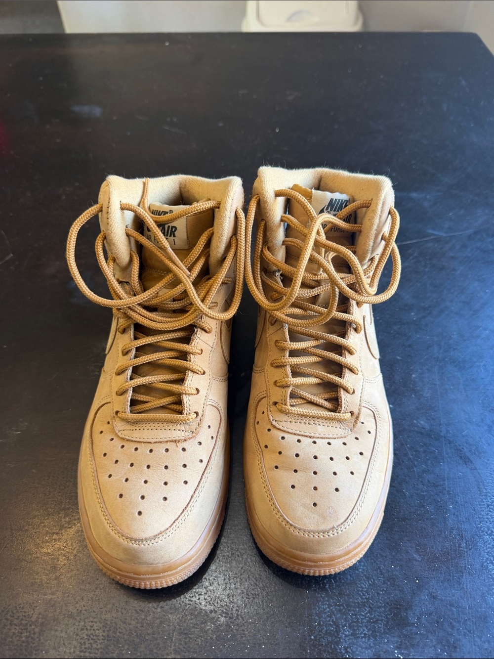 Nike High-Top Boots in Wheat Tan